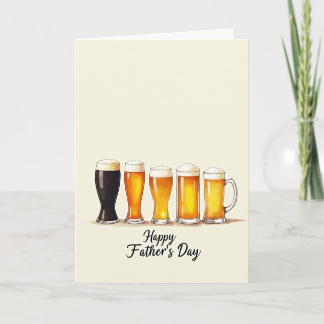 Refreshing Fathers Day Ale Card (Front)