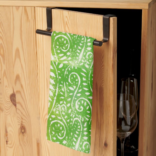 Refreshing Ferny Fronds Kitchen Towel (Thirds Fold)