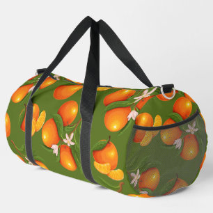 Refreshing Large Oranges Pattern Duffle Bag
