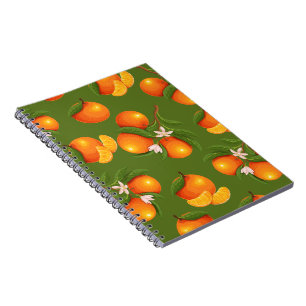 Refreshing Large Oranges Pattern Notebook