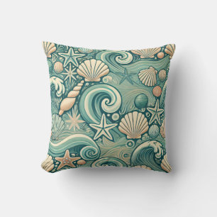 Refreshing Ocean Throw Pillow