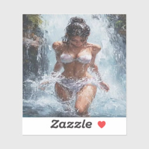 Refreshing Under a Waterfall