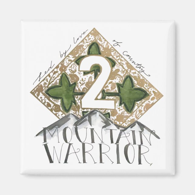 Refridgerator Magnet, Fort Carson Military 4ID Magnet (Front)