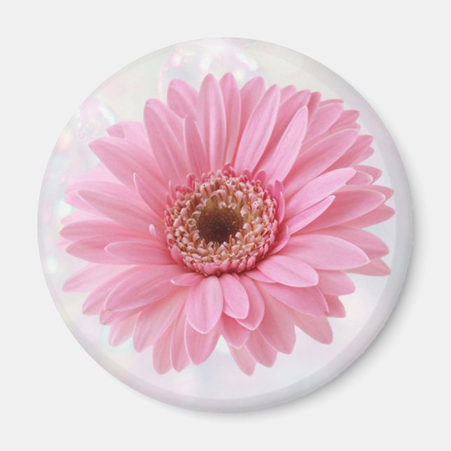 Réfrigérateur Gerbera rose Magnet (Devant)
