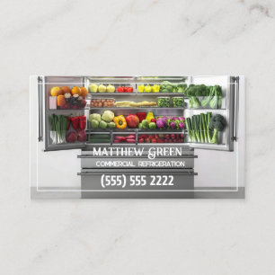Refrigeration Custom QR Business Card