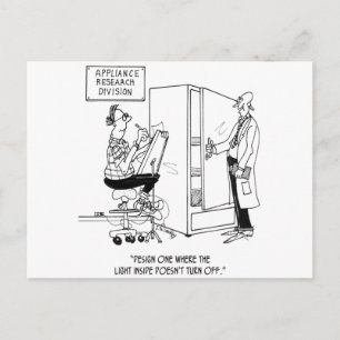 Refrigerator Cartoon 4876 Postcard