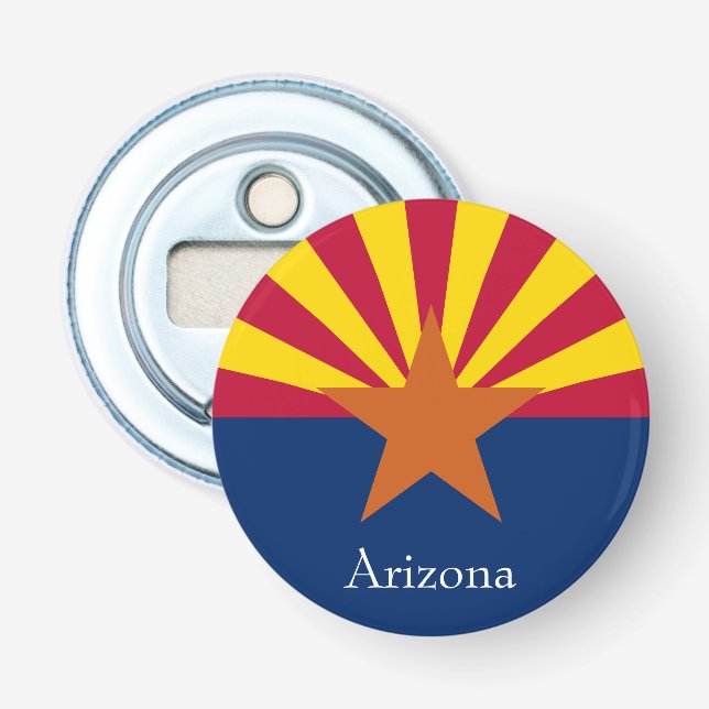 Refrigerator Magnet Arizona Star Bottle Opener (Front)