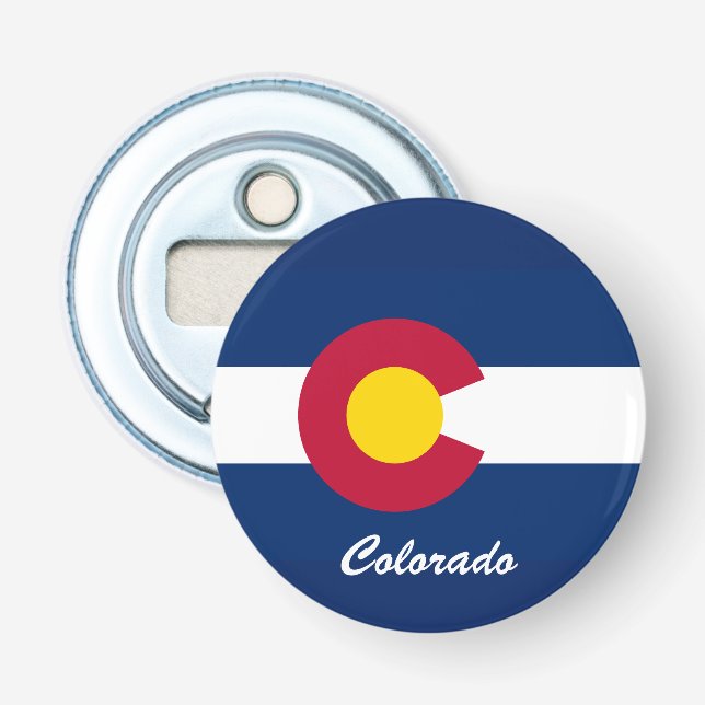 Refrigerator Magnet Colorado Bottle Opener (Front)