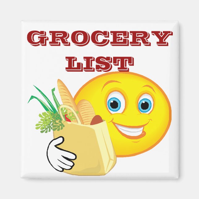 Refrigerator Magnet, groceries Magnet (Front)