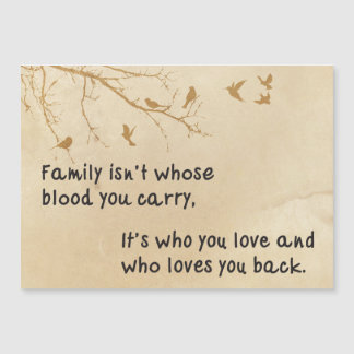 Refrigerator magnet with family love