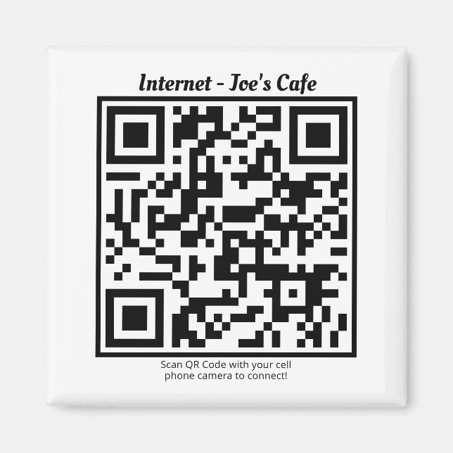 Refrigerator Magnet with QR Code (Front)
