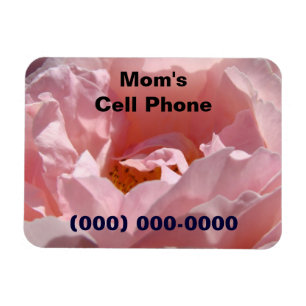 Refrigerator Magnets Mom's Cell Phone Number