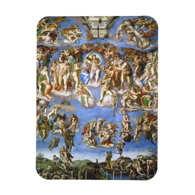 Refrigerator The Last Judgment Fresco by Michelang Magnet (Vertical)