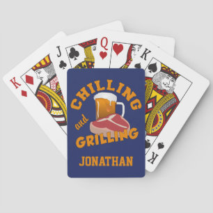 Refroidissant et grillant les cartes de jeu