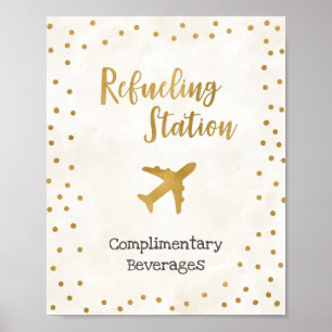 Refueling Station Bridal Shower Sign