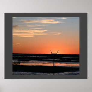 Refuge Waterscape Sunset Poster