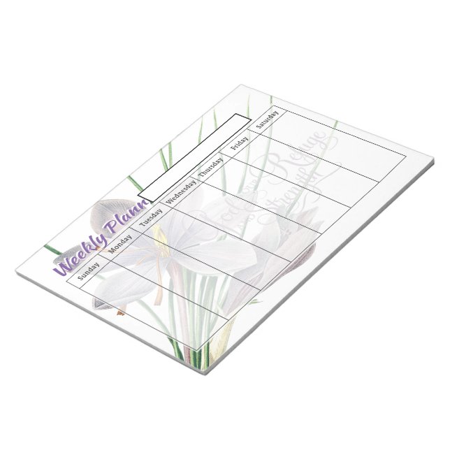 Refuge Weekly planner sheets Notepad (Angled)