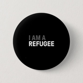 Refugee T-shirt, women's 2 Inch Round Button