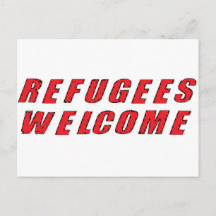 Refugees Welcome Postcard