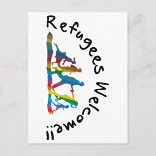 Refugees Welcome Postcard