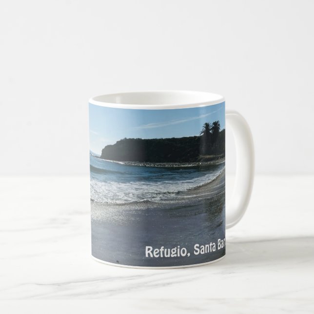 Refugied Beach Père Noël Barbara Coffee Mug (Devant droit)