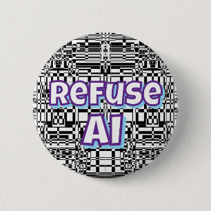 Refuse AI 2 Inch Round Button