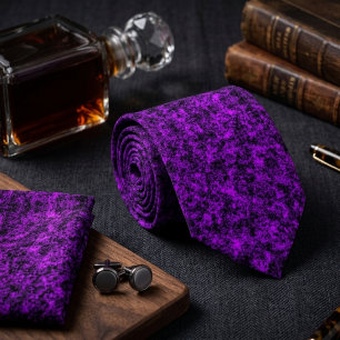 Regal Amethyst Speckle  Tie