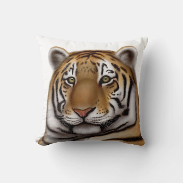 Regal Bengal Tiger Pillow (Front)