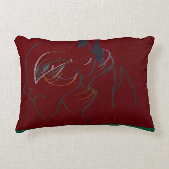 Regal Bird  Accent Pillow (Front)