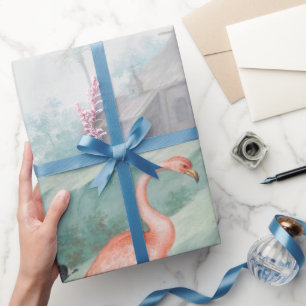 Regal Bird Landscape Wrapping Paper