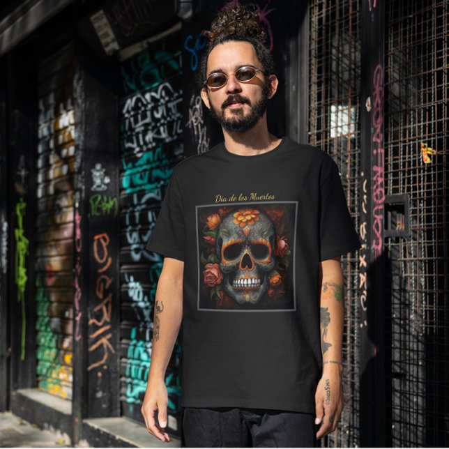 Regal Bloom Sugar Skull, custom T-Shirt (Creator Uploaded)