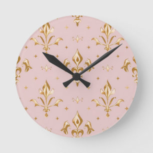 Regal Blush Wall Clock