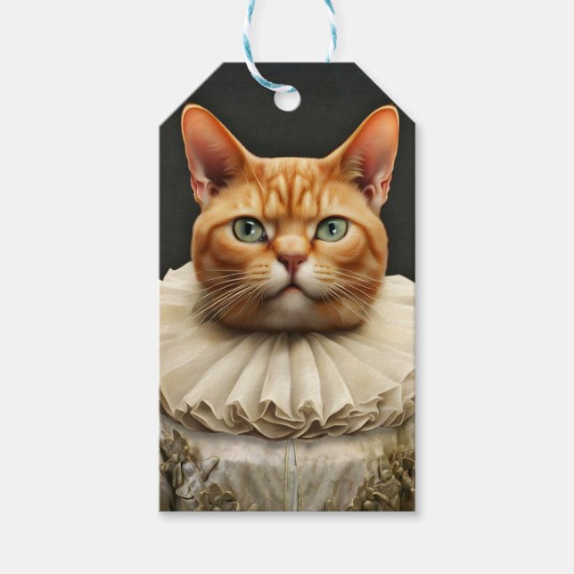 Regal Cat Gift Tags (Front)