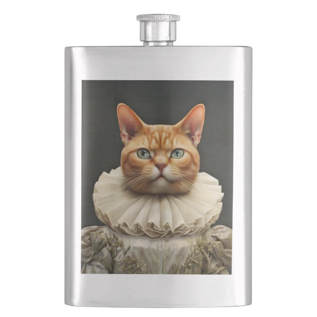 Regal Cat Hip Flask (Front)