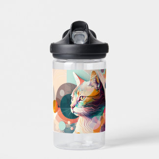Regal Cat in Prism Colours Thermal Tumbler Water Bottle