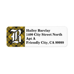 Regal Clan Barclay Robe Tartan Monogramme