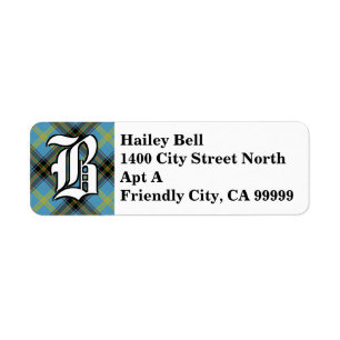 Regal Clan Bell Tartan Monogram