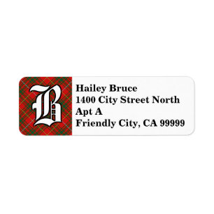 Regal Clan Bruce Tartan Monogramme