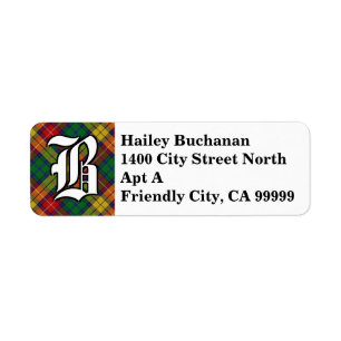 Regal Clan Buchanan Tartan Monogramme
