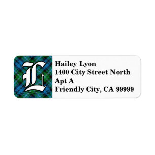 Regal Clan Lyon Tartan Monogram