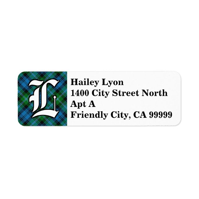 Regal Clan Lyon Tartan Monogram (Front)