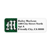 Regal Clan MacLean Hunting Tartan Monogram