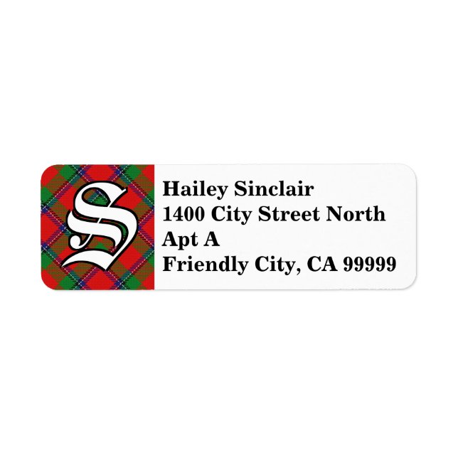 Regal Clan Sinclair Tartan Monogram (Front)