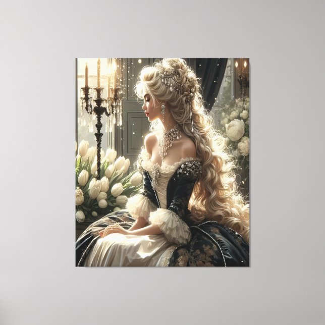 Regal Elegance Canvas Print (Front)