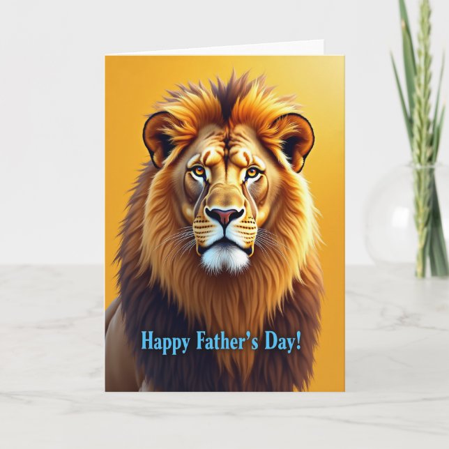 Regal Fathers Day Lion Card (Front)
