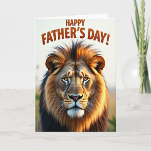 Regal Fathers Day Portrait Card