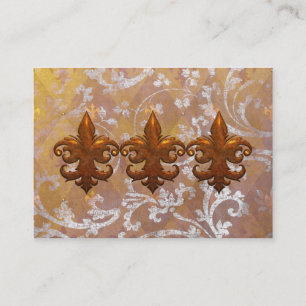 REGAL FLEURS: AWESOME SILVER and GOLD Business Card