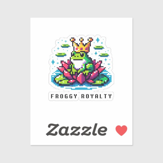 Regal Froggy - Pixel Frog with Crown (Sheet)