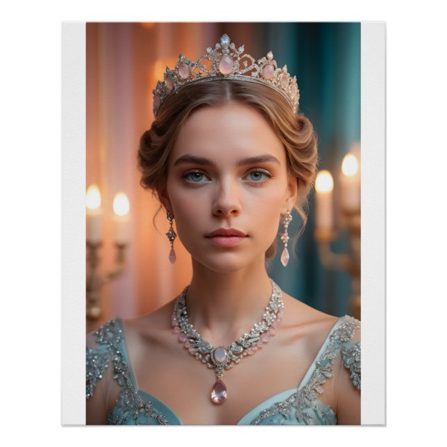 Regal Gemstone Portrait Poster (Front)
