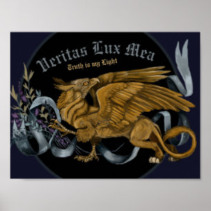 Regal Gold Gryphon Poster